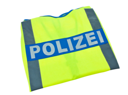 signal vest, police (on + rear),
