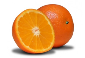 Orangefarben