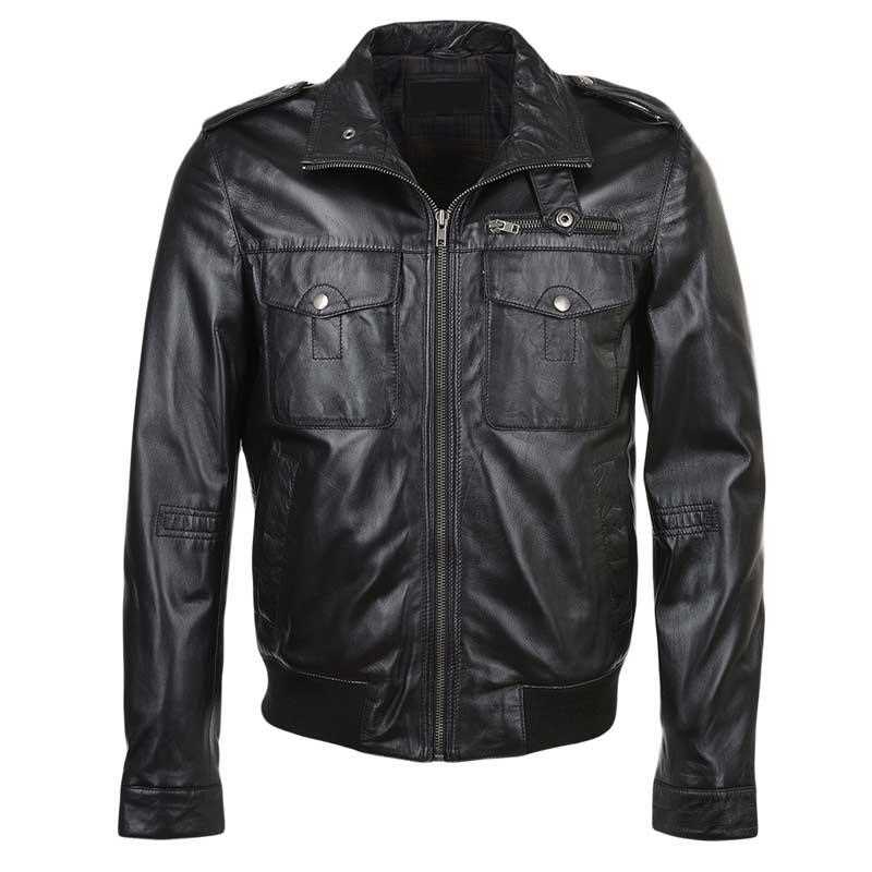 Men Premium leather Bomber jackets