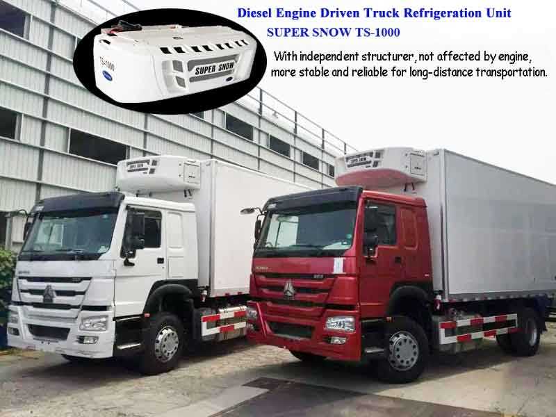 Холодильные установки для грузовиков с дизельным двигателем