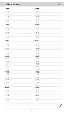 Gunluk genel bakis iceren pratik planlayici