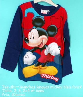 Tee-shirt Mickey Manches Longues Hello Disney