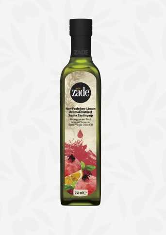 Pomegranate-Basil-Lemon Flavoured Extra Virgin Olive Oil / 250 ml glass bottle