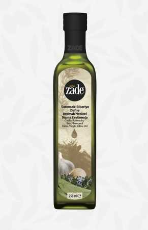 Garlic-Rosemary-Bay Flavoured Extra Virgin Olive Oil / 250 ml glass bottle