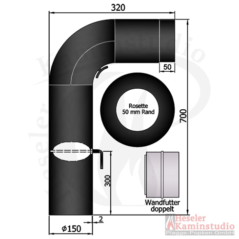 Soba borusu duman borusu seti