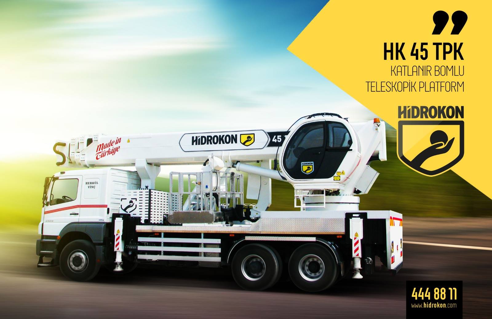 телескопический кран на грузовике