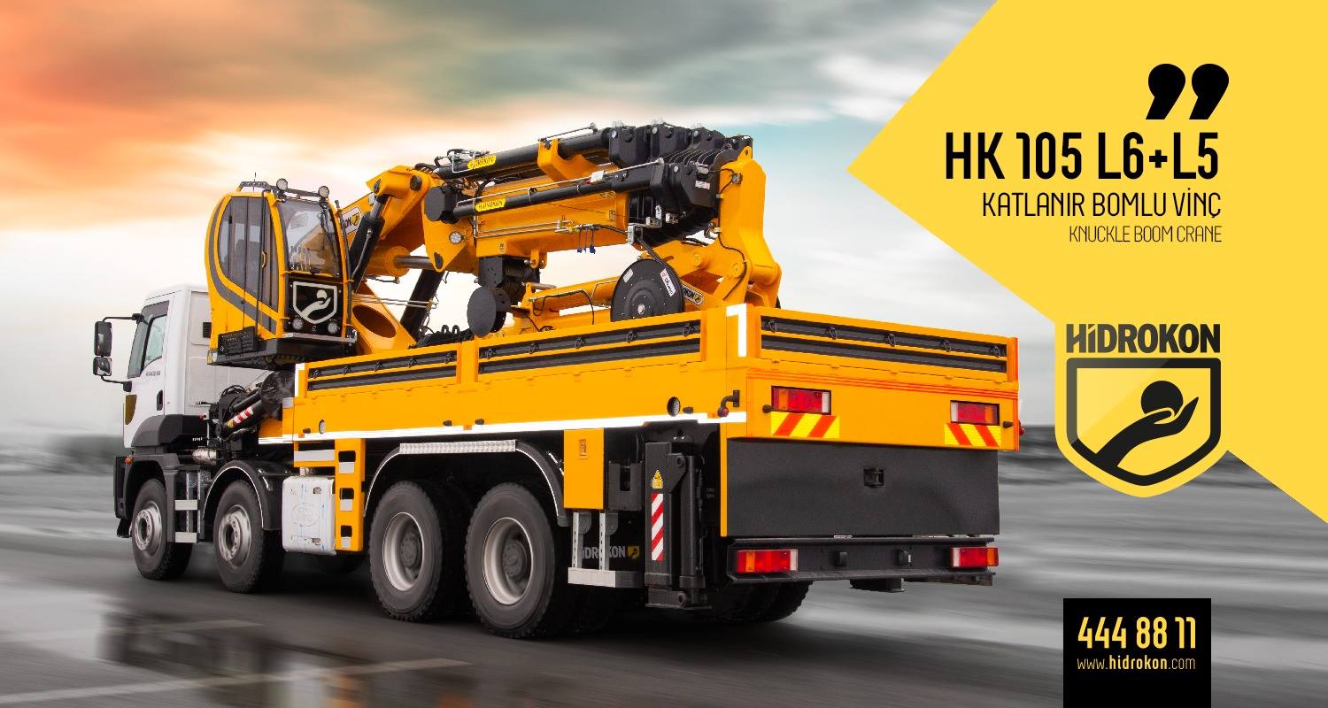 телескопический гидравлический кран на грузовике