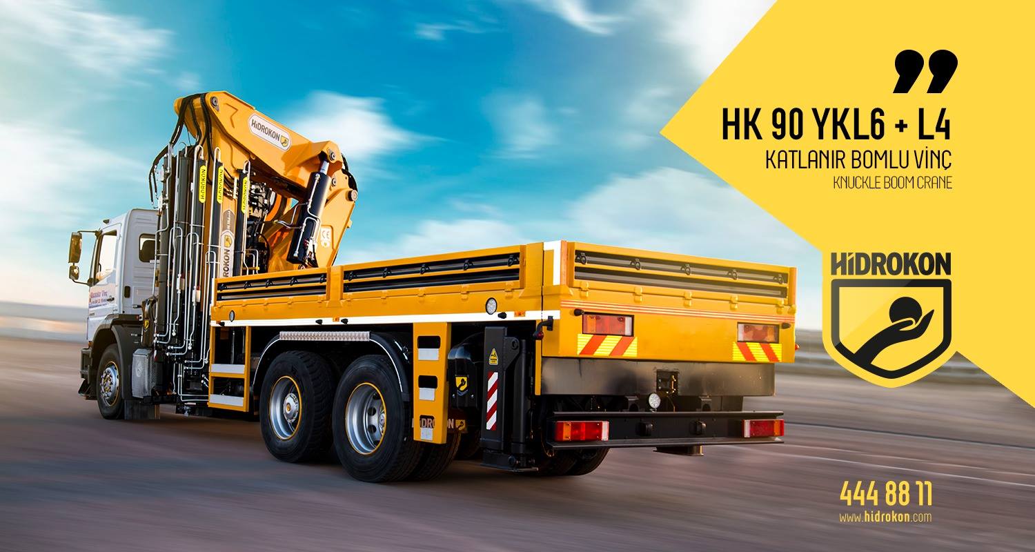 телескопический гидравлический кран на грузовике