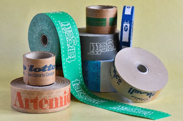 production of self-adhesive paper tape
