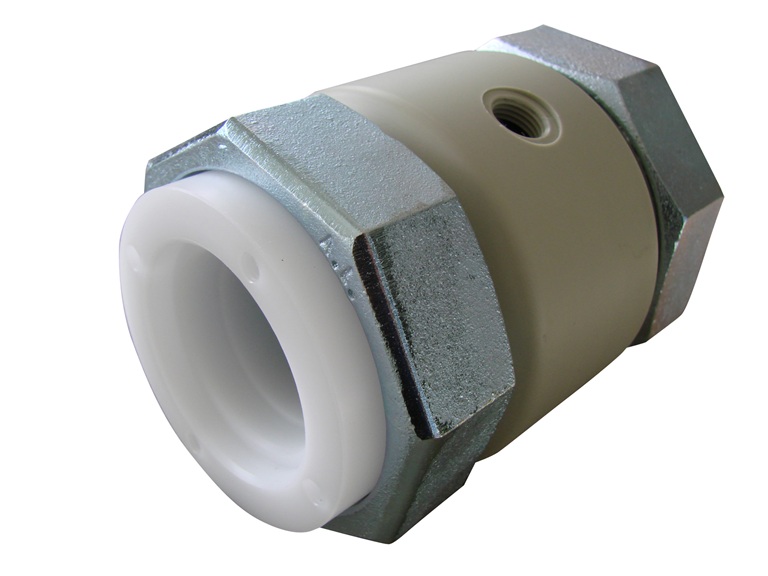 plastic compression valve with socket connection.