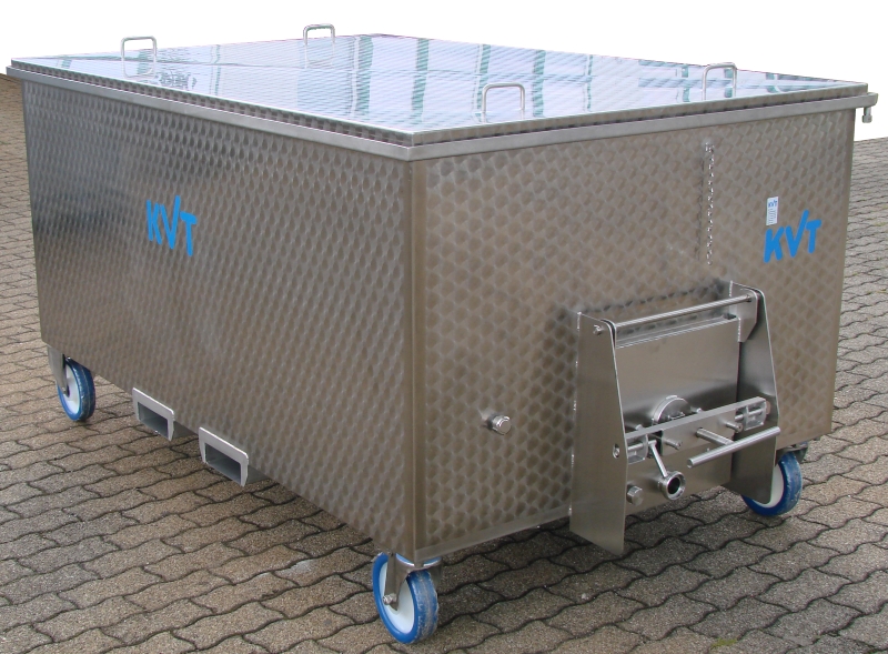 Red wine fermentation tank made from stainless steel