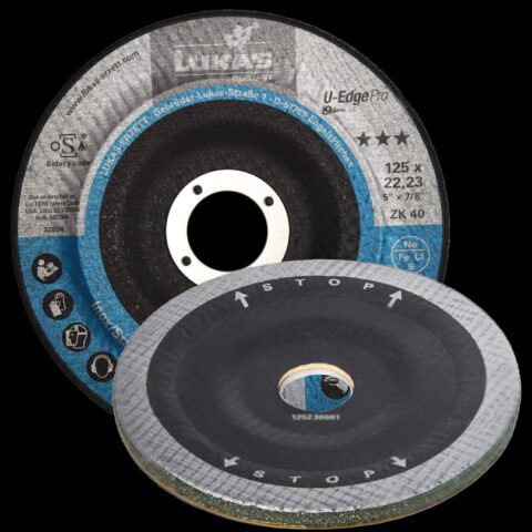 Lukas Flap Disk - U-Edge Pro O 125mm Zirkonyum Alumina Tane 40