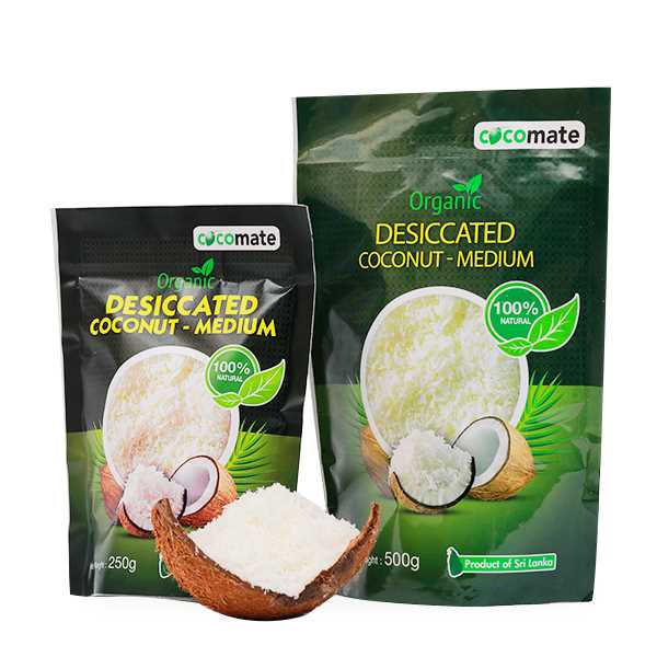 Organic Dessicated Coconut Fine & Medium