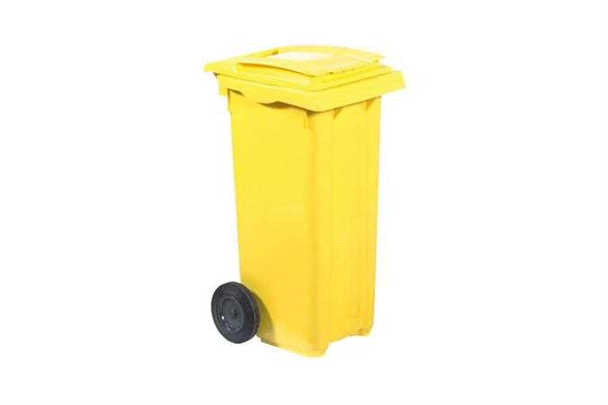  حاويات النفايات مع 2 أو 4 عجلات
