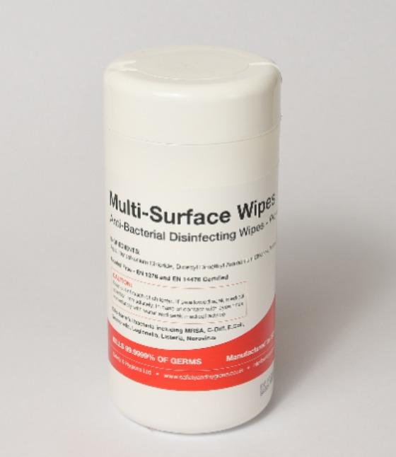 Multi-Surface Antibacterial Wipes 200 Sheet Tub