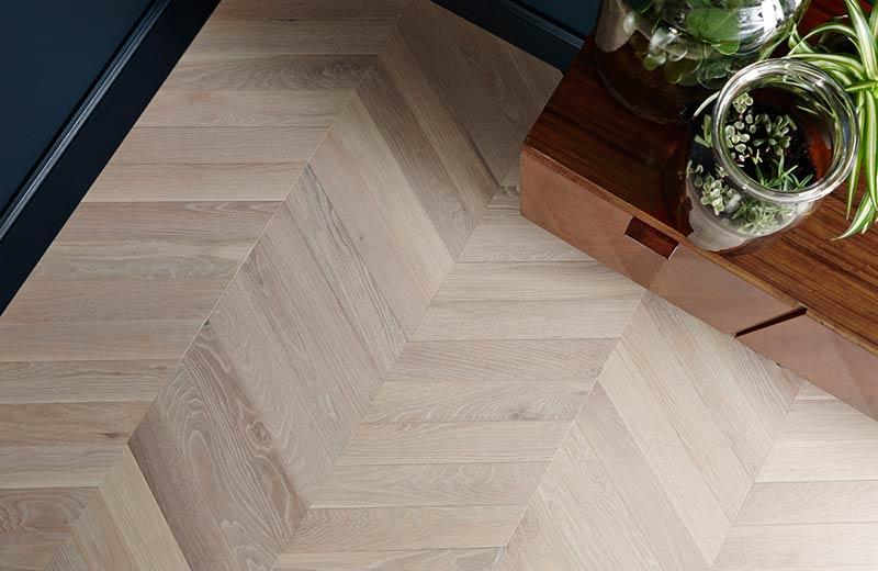 Chevron flooring