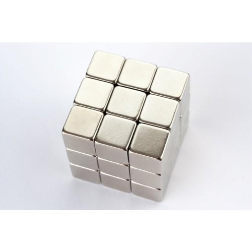 Cube magnet Neodymium, 10x10x10mm Nickel coated