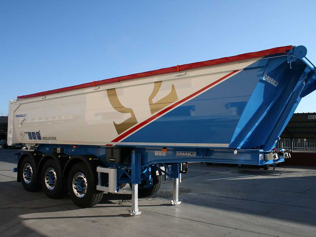 Integral Aluminum Tipper semi trailer / 24 m3