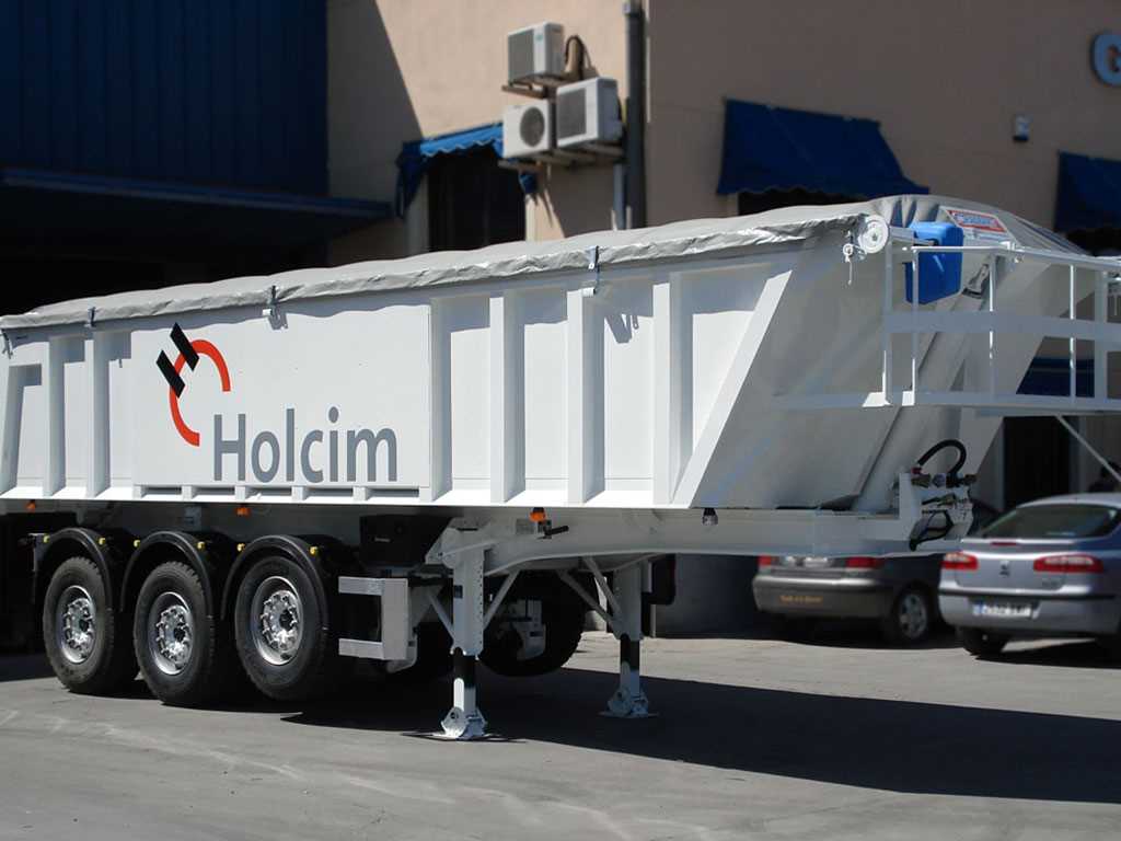 Integral Aluminum Tipper semi trailer / 24 m3