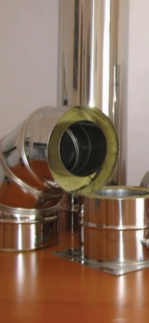 Cift cidarli yalitimli baca sistemi.