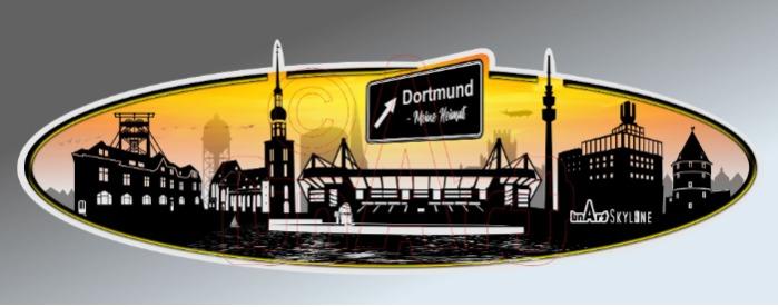 Aufkleber Skyline Dortmund