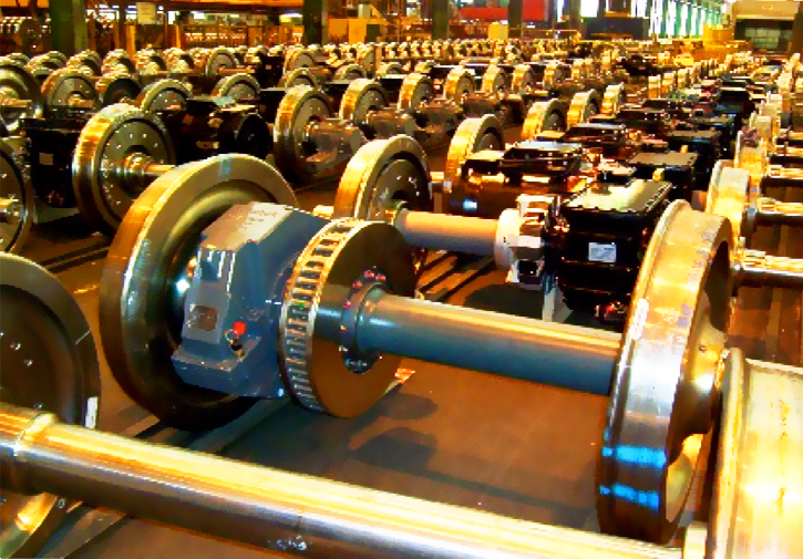 guclendirilmis tren lokomotif vagon tekerlek takimlari ve fren diskleri