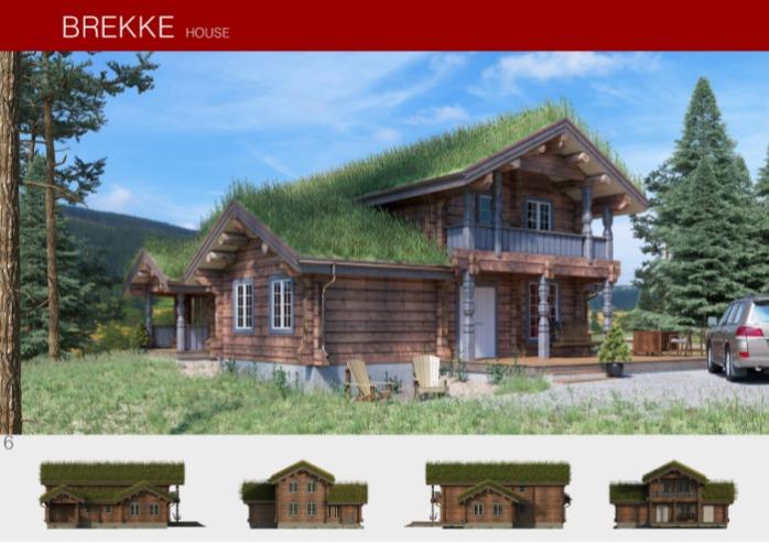 Prefabricated wooden house BREKKE