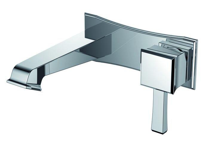 Wall mounted basin mixer