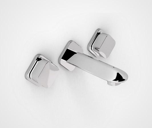 Wall mounted basin mixer